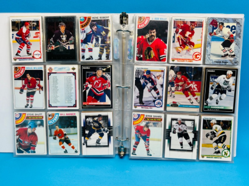 Photo 2 of 151474…final sale no returns no refunds -288 mixed hockey trading cards in binder-picture of each page