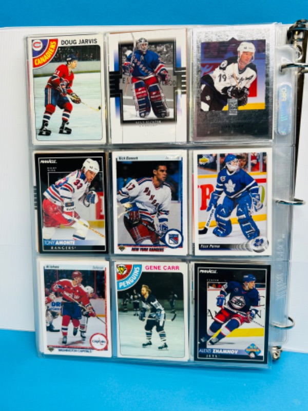 Photo 6 of 151474…final sale no returns no refunds -288 mixed hockey trading cards in binder-picture of each page