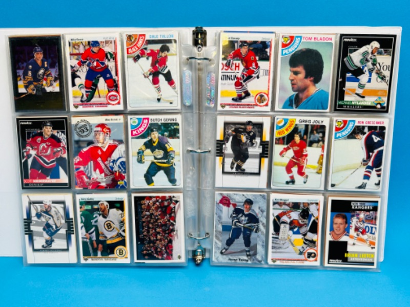 Photo 13 of 151474…final sale no returns no refunds -288 mixed hockey trading cards in binder-picture of each page