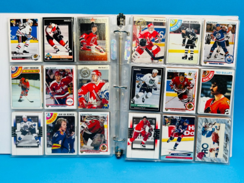 Photo 16 of 151474…final sale no returns no refunds -288 mixed hockey trading cards in binder-picture of each page