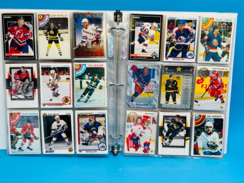 Photo 15 of 151474…final sale no returns no refunds -288 mixed hockey trading cards in binder-picture of each page