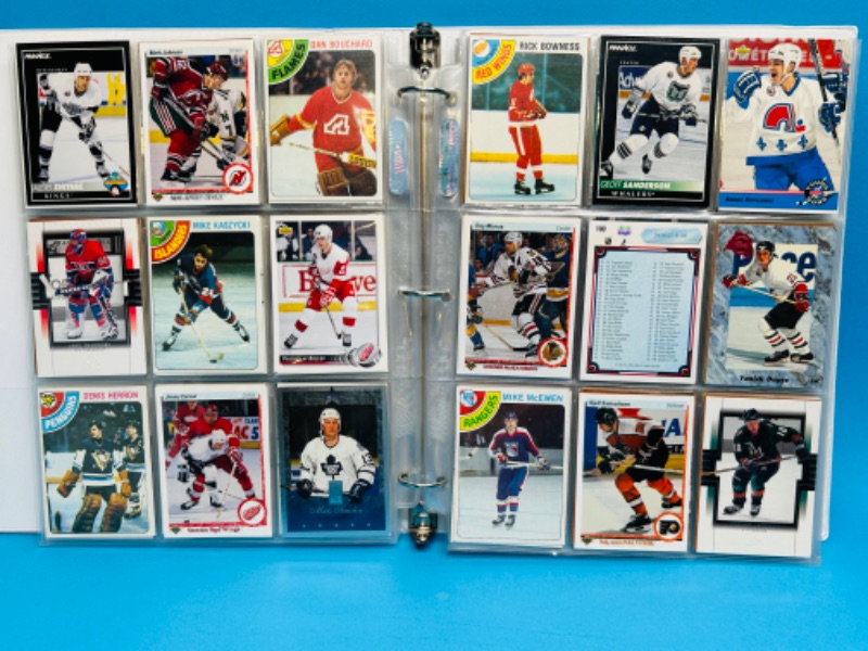 Photo 11 of 151474…final sale no returns no refunds -288 mixed hockey trading cards in binder-picture of each page