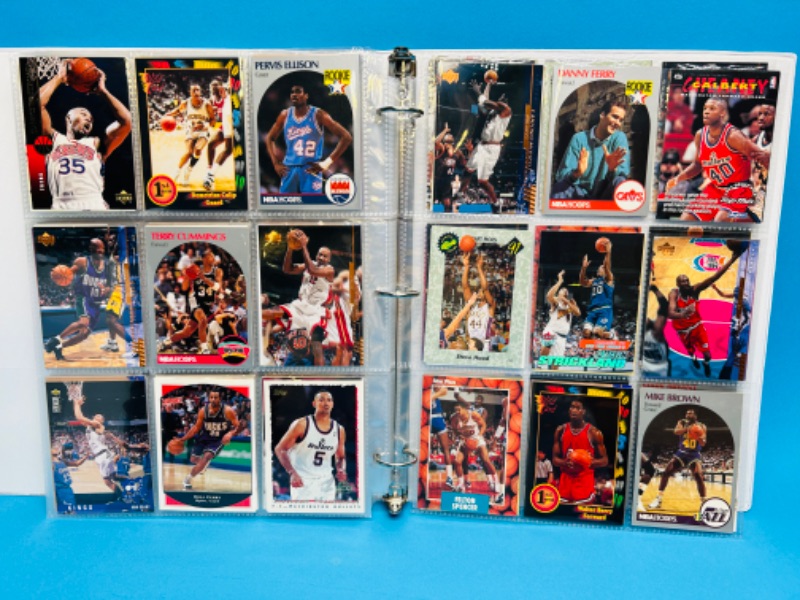Photo 1 of 151475…final sale no returns no refunds -252 mixed basketball cards in binder-picture of each page