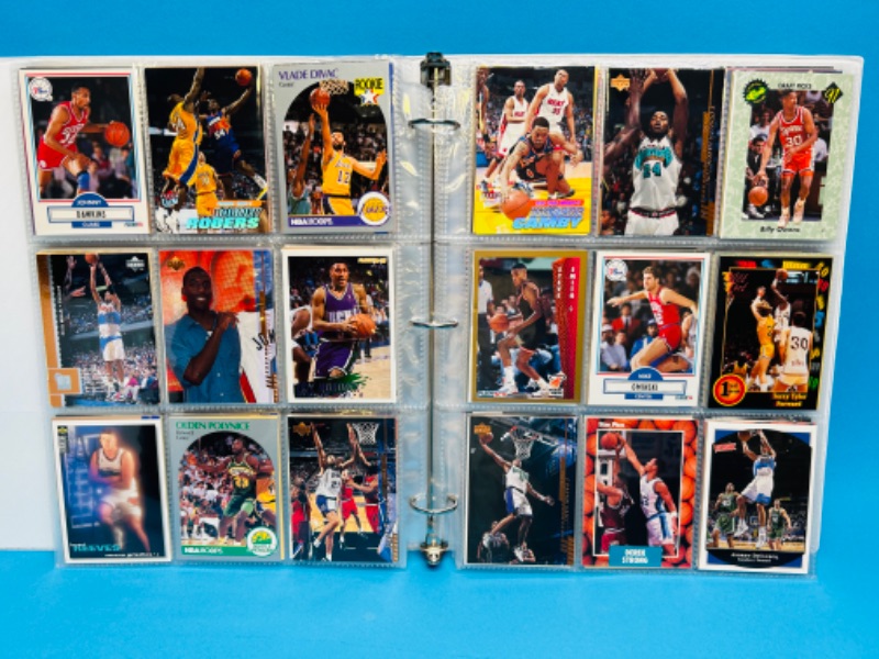 Photo 10 of 151475…final sale no returns no refunds -252 mixed basketball cards in binder-picture of each page