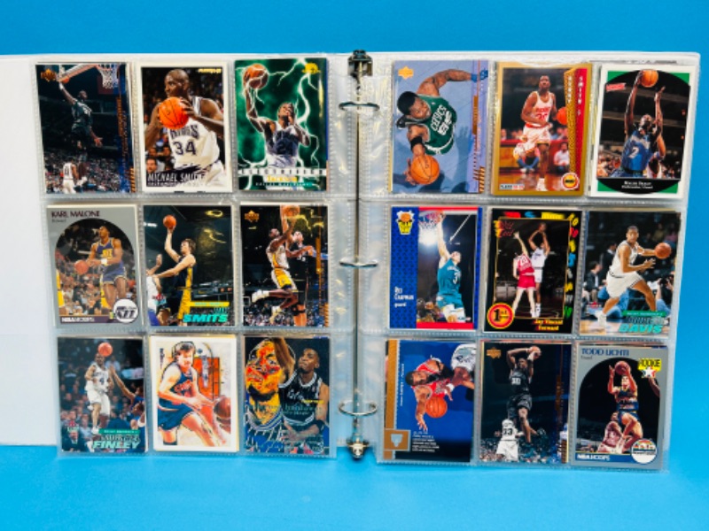 Photo 4 of 151475…final sale no returns no refunds -252 mixed basketball cards in binder-picture of each page