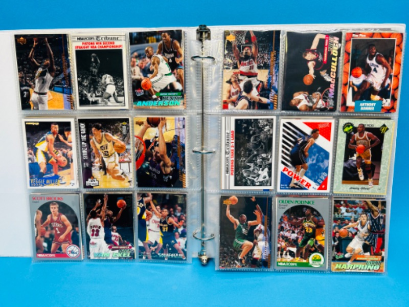 Photo 5 of 151475…final sale no returns no refunds -252 mixed basketball cards in binder-picture of each page