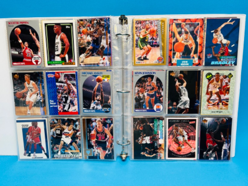 Photo 9 of 151475…final sale no returns no refunds -252 mixed basketball cards in binder-picture of each page