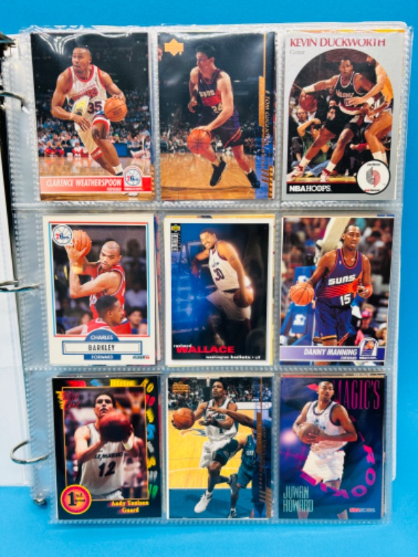 Photo 12 of 151475…final sale no returns no refunds -252 mixed basketball cards in binder-picture of each page