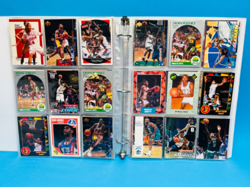 Photo 11 of 151475…final sale no returns no refunds -252 mixed basketball cards in binder-picture of each page