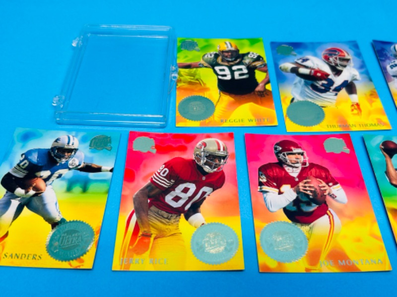 Photo 3 of 151485…Fleer ultra achievement award football card set 1-10 in case