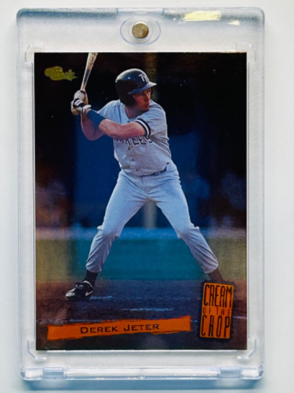 Photo 3 of 151493…Rookie Derek Jeter chrome card C17 in hard plastic case 