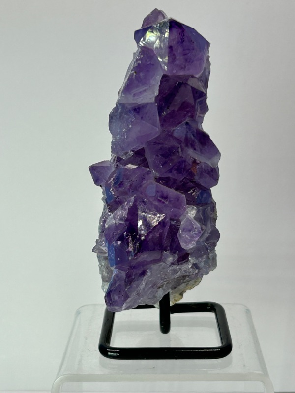 Photo 2 of 151501…5”  amethyst crystal rock on display stand-height includes stand 