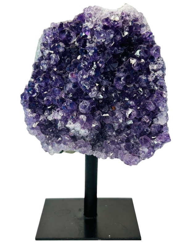 Photo 1 of 151503…5”  amethyst crystal rock on display stand-height includes stand 