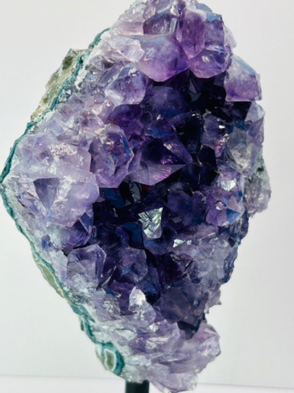 Photo 2 of 151509…7.5” amethyst crystal rock on display stand- height includes stand
