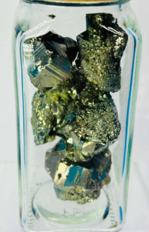 Photo 2 of 151514…4” bottle of pyrite rocks-fools gold