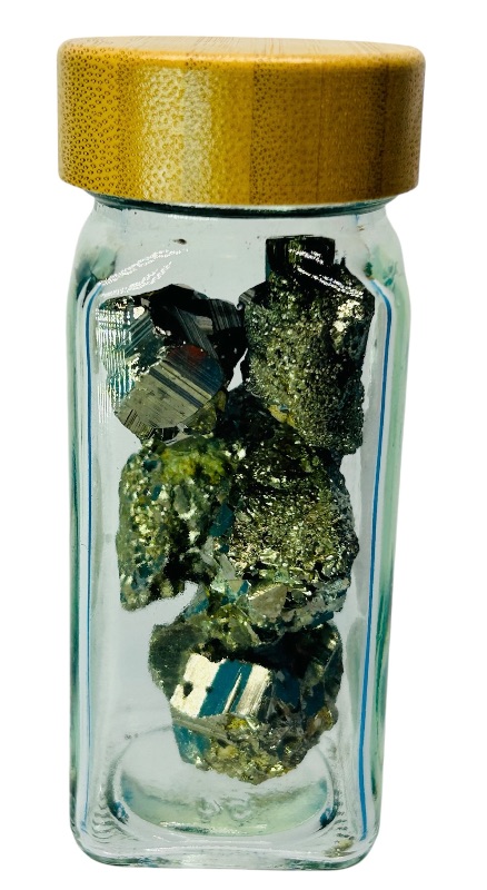 Photo 1 of 151514…4” bottle of pyrite rocks-fools gold