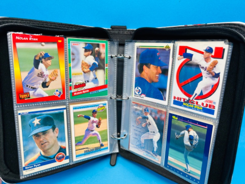 Photo 8 of 151532…final sale no returns no refunds-80 Nolan Ryan trading cards in binder-all pages pictured 