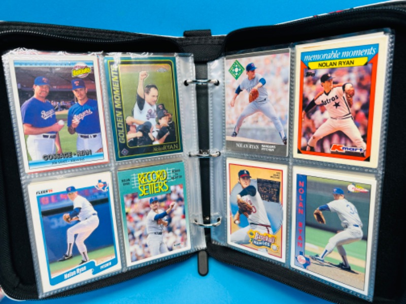 Photo 9 of 151532…final sale no returns no refunds-80 Nolan Ryan trading cards in binder-all pages pictured 