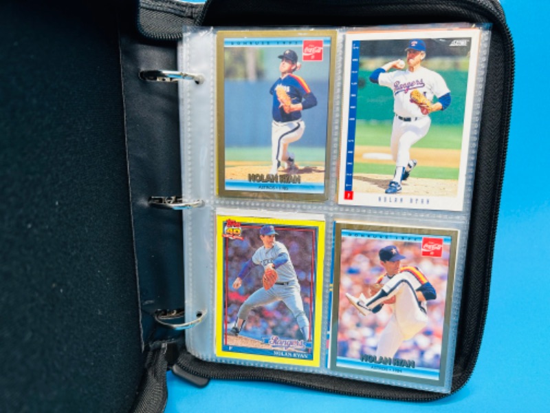 Photo 11 of 151532…final sale no returns no refunds-80 Nolan Ryan trading cards in binder-all pages pictured 