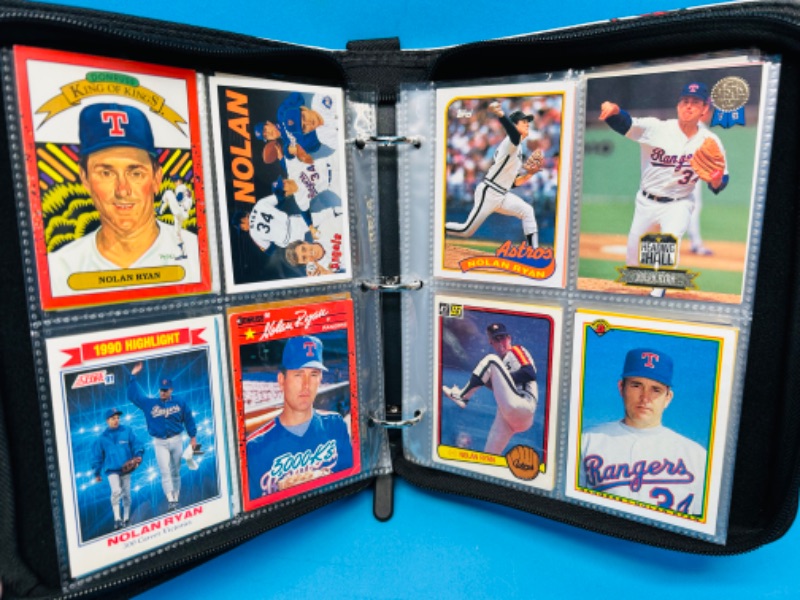 Photo 6 of 151532…final sale no returns no refunds-80 Nolan Ryan trading cards in binder-all pages pictured 