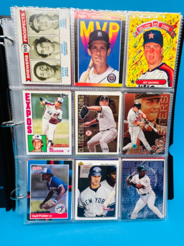 Photo 10 of 151533…final sale no returns no refunds-342 mixed baseball cards in binder 