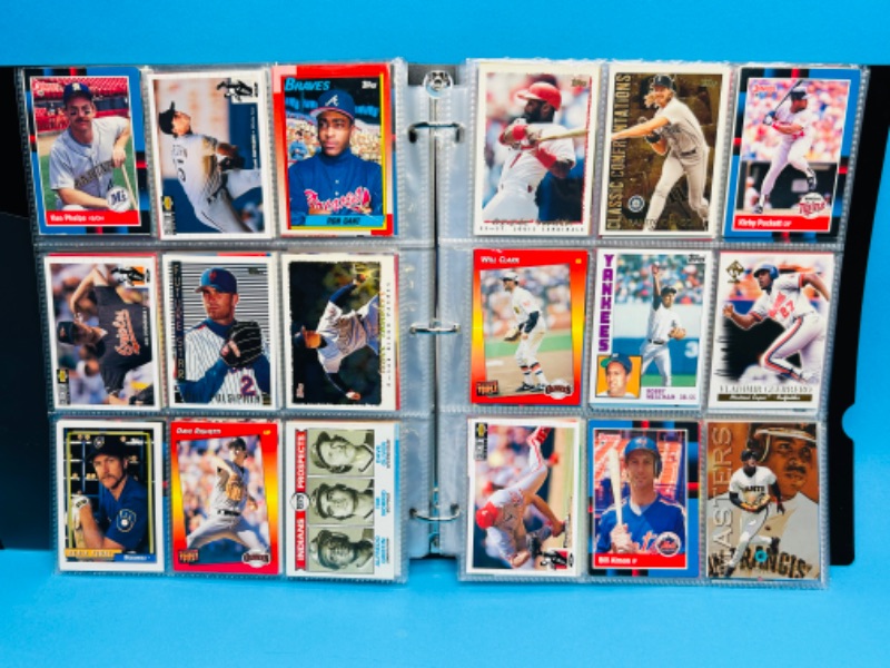 Photo 4 of 151533…final sale no returns no refunds-342 mixed baseball cards in binder 