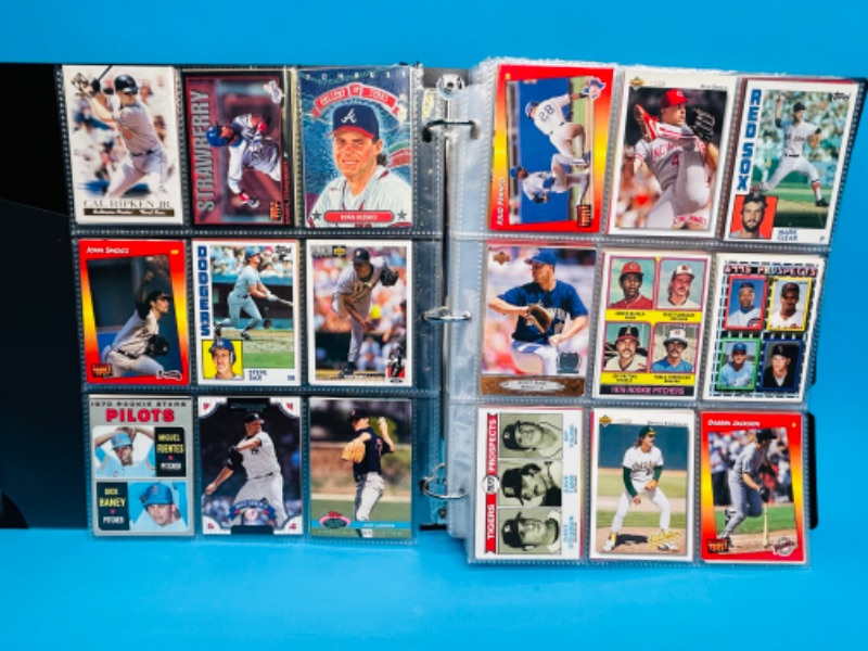 Photo 2 of 151533…final sale no returns no refunds-342 mixed baseball cards in binder 