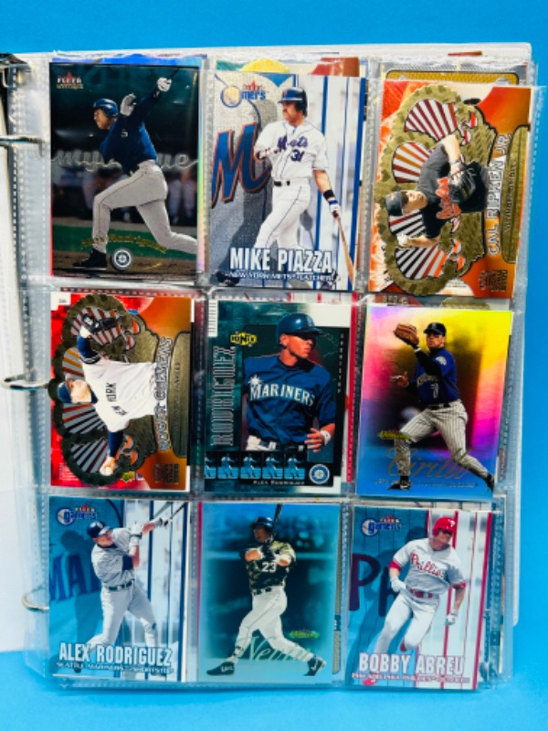 Photo 6 of 151534…final sale no returns no refunds-252 mixed baseball refractor, holo, chrome cards in binder-all pages pictured 