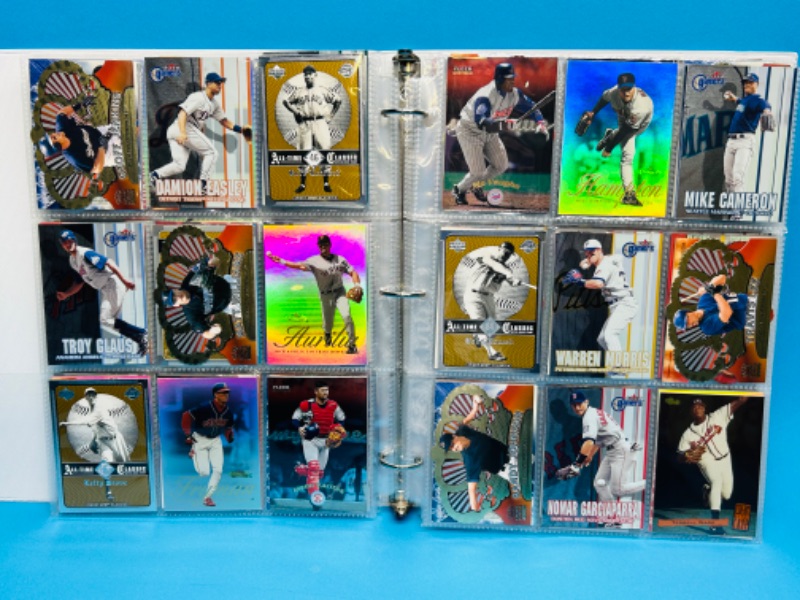 Photo 9 of 151534…final sale no returns no refunds-252 mixed baseball refractor, holo, chrome cards in binder-all pages pictured 