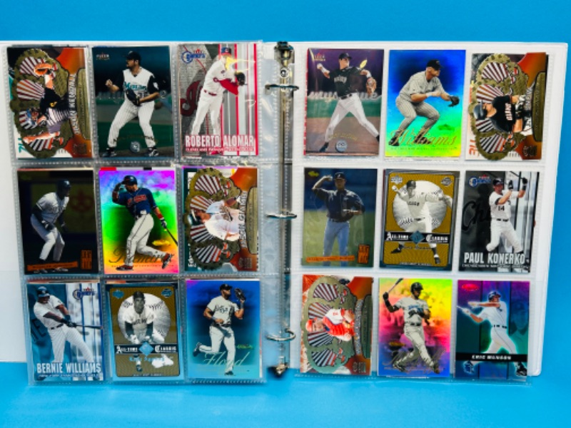 Photo 15 of 151534…final sale no returns no refunds-252 mixed baseball refractor, holo, chrome cards in binder-all pages pictured 