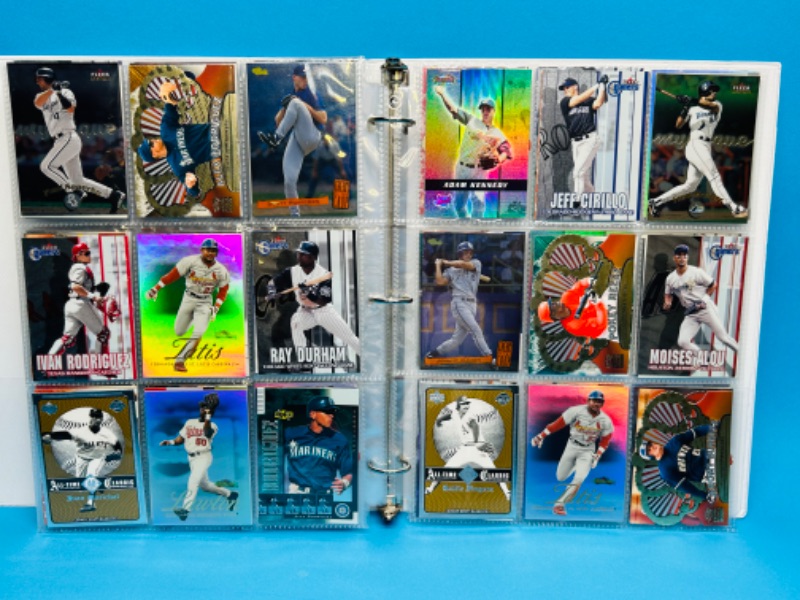 Photo 7 of 151534…final sale no returns no refunds-252 mixed baseball refractor, holo, chrome cards in binder-all pages pictured 