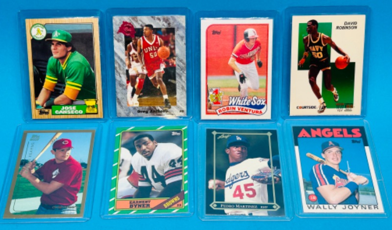 Photo 1 of 151572…8 Rookie sports cards in hard plastic sleeves 