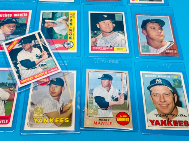 Photo 5 of 151576…reprint commemorative Mickey Mantle card 1-19 set in hard plastic sleeves 