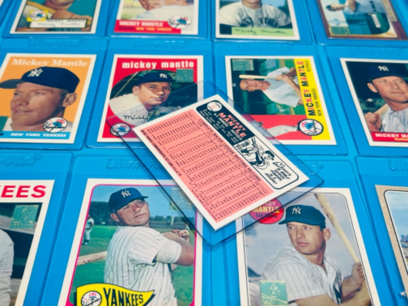 Photo 6 of 151576…reprint commemorative Mickey Mantle card 1-19 set in hard plastic sleeves 