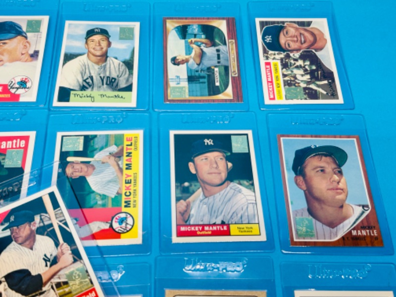 Photo 3 of 151576…reprint commemorative Mickey Mantle card 1-19 set in hard plastic sleeves 