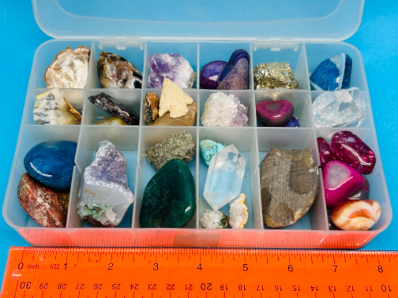 Photo 1 of 151580…small collectible rocks in organizer case