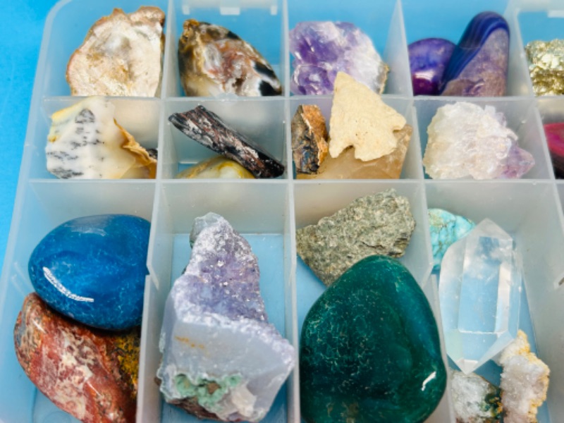 Photo 2 of 151580…small collectible rocks in organizer case