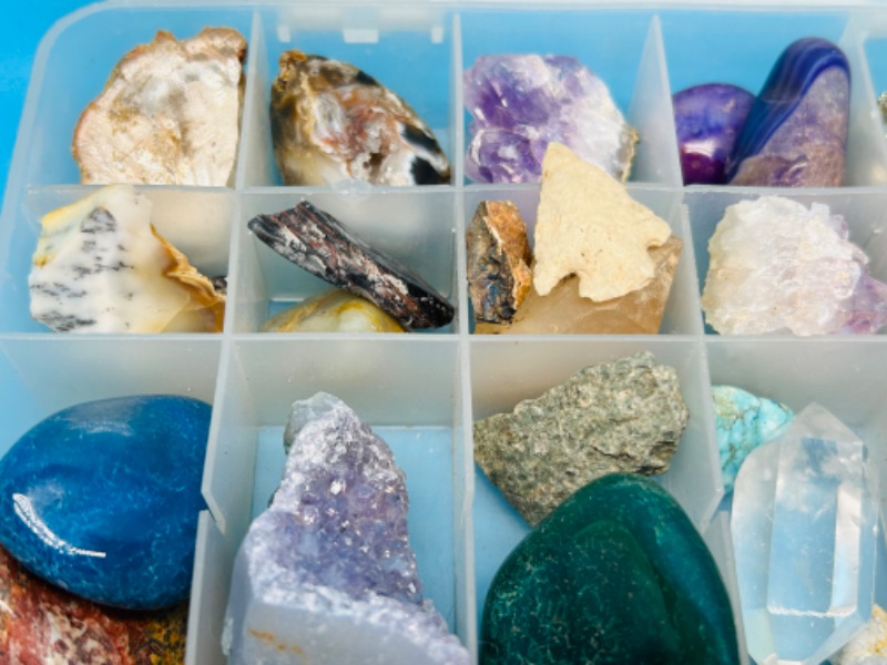 Photo 3 of 151580…small collectible rocks in organizer case