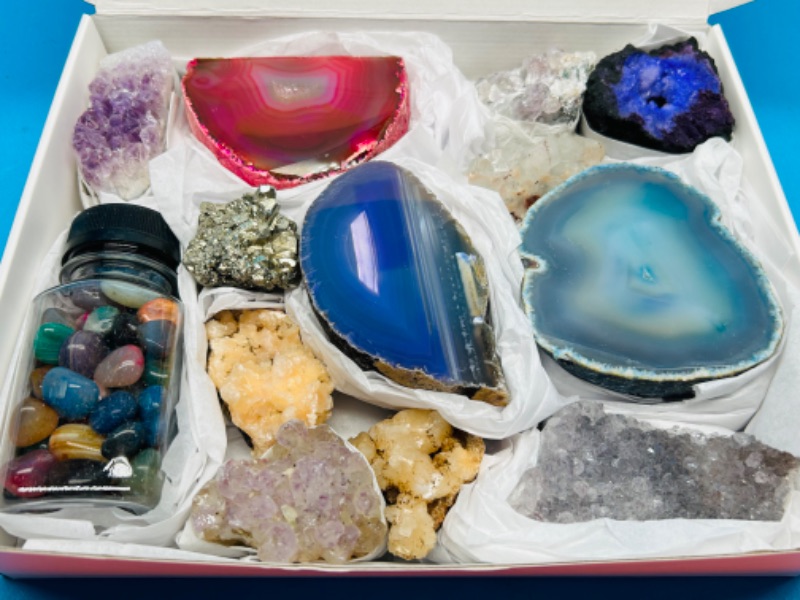 Photo 5 of 151583…rock collection- agates, pyrite, amethyst, crystals, polished, stilbite, fools gold