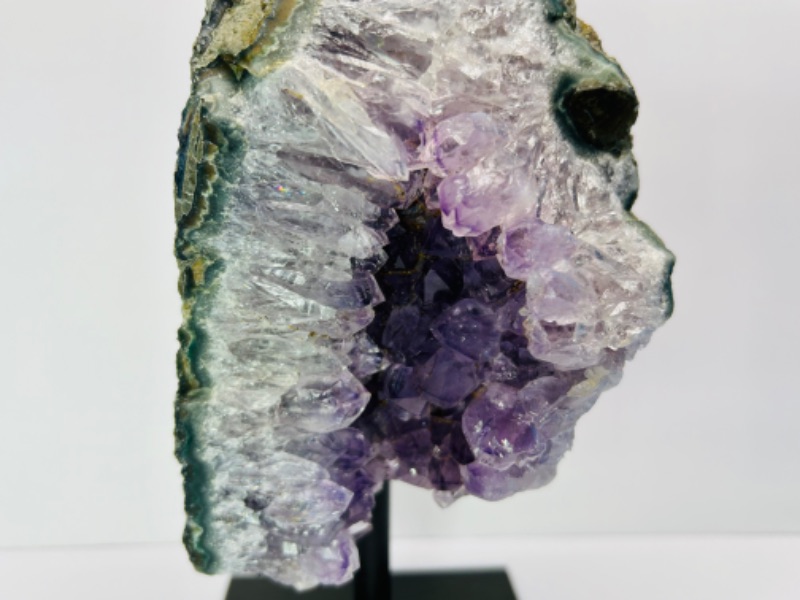 Photo 3 of 151585…7.5” amethyst crystal rock on stand-height includes display stand 