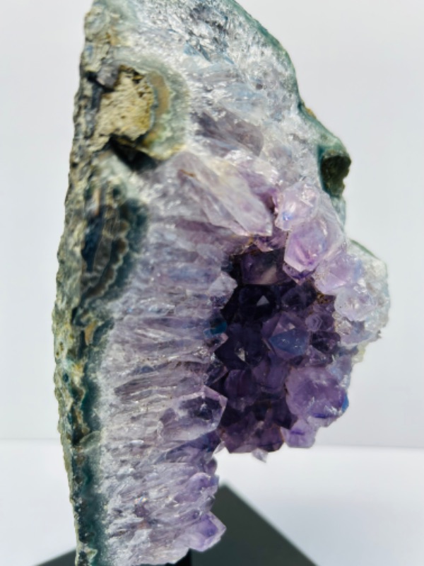 Photo 2 of 151585…7.5” amethyst crystal rock on stand-height includes display stand 