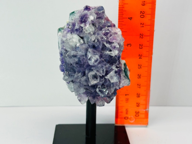 Photo 5 of 151588…4”  amethyst crystal rock on stand-height includes display stand 