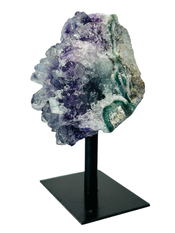 Photo 2 of 151588…4”  amethyst crystal rock on stand-height includes display stand 