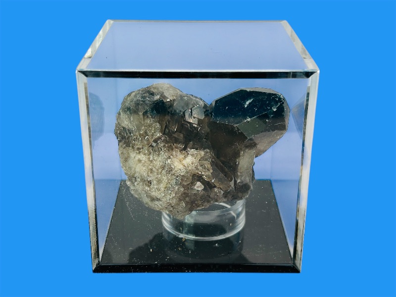 Photo 2 of 151589…Smokey quartz rock in 3x3” acrylic display 