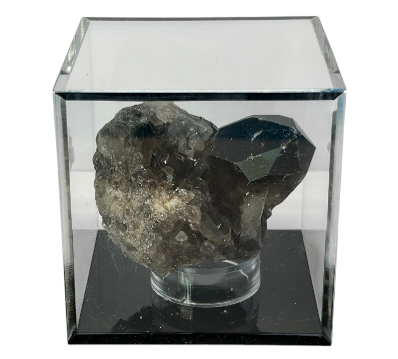 Photo 1 of 151589…Smokey quartz rock in 3x3” acrylic display 