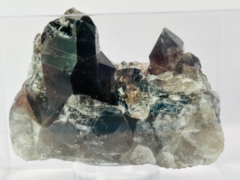 Photo 1 of 151590…3”  Smokey quartz rock in display box