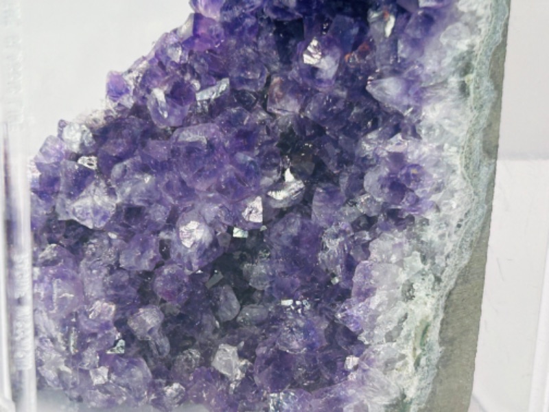 Photo 2 of 151593…3” amethyst crystal rock in display case