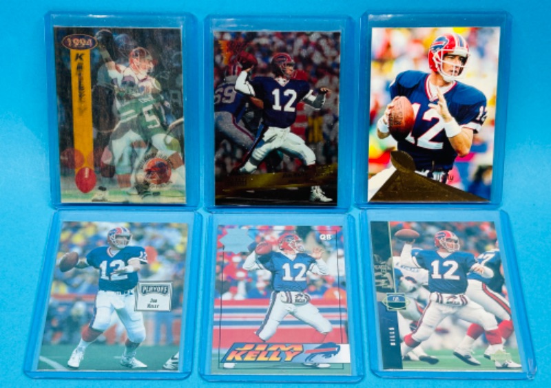 Photo 1 of 151597…6 Jim Kelly trading cards in hard plastic sleeves 