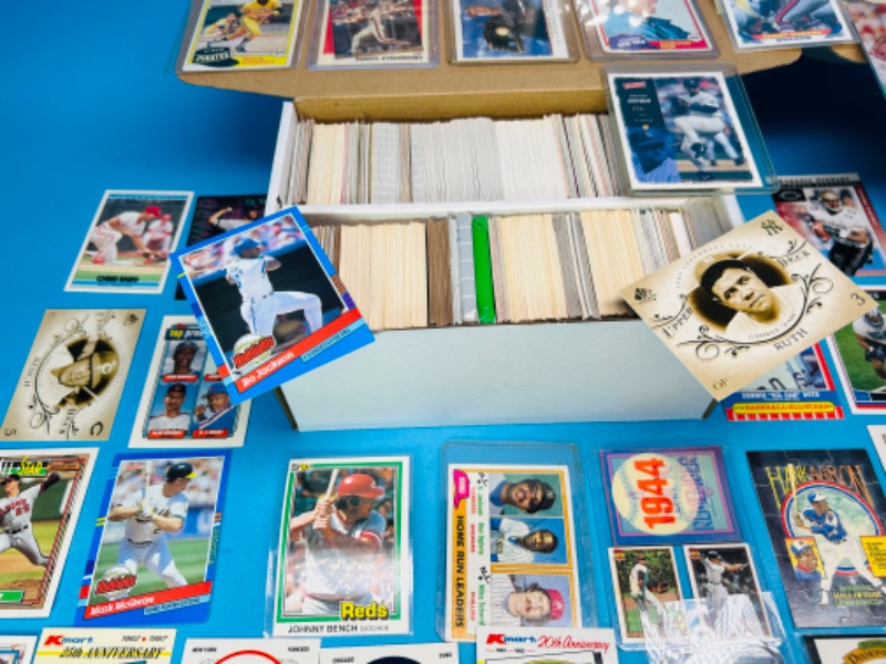 Photo 3 of 151609…final sale no returns no refunds-1800+mixed baseball and football trading cards in boxes 