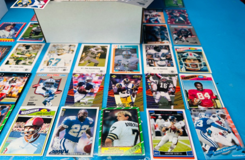 Photo 7 of 151609…final sale no returns no refunds-1800+mixed baseball and football trading cards in boxes 